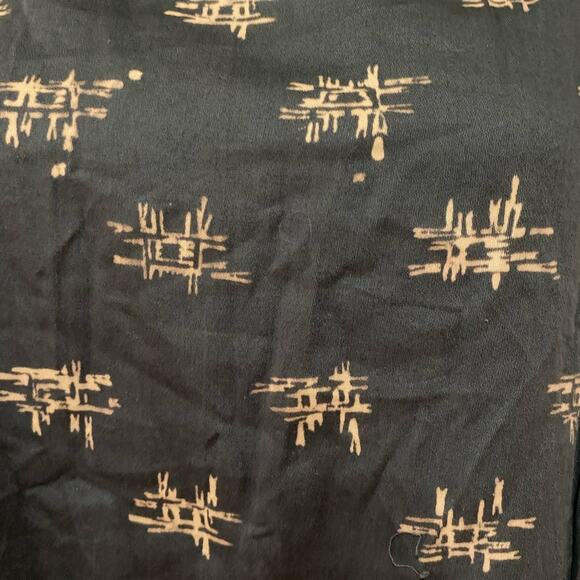 Passion Lillie 100% Organic Cotton Blue Juniper Print Summer Dress Medium - Picture 9 of 10